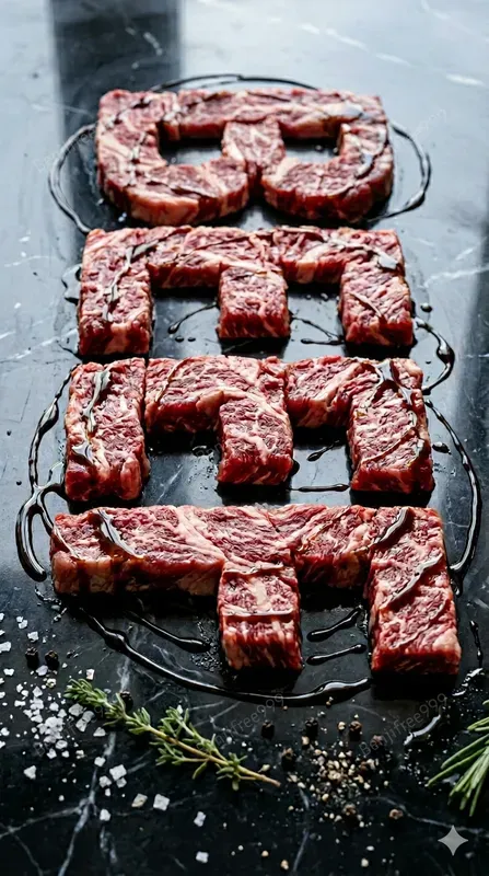 Ultra Realistic Food Typography