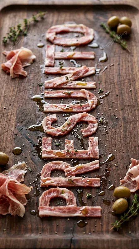 Ultra Realistic Food Typography