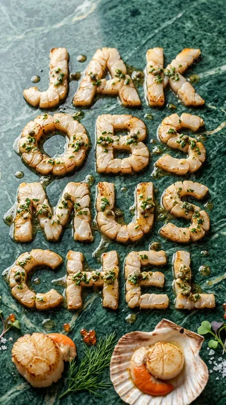 Ultra Realistic Food Typography