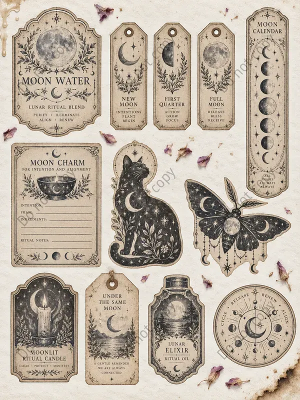 Hedge Witch Ephemera Sheets
