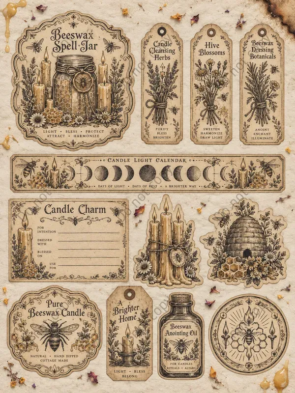 Hedge Witch Ephemera Sheets