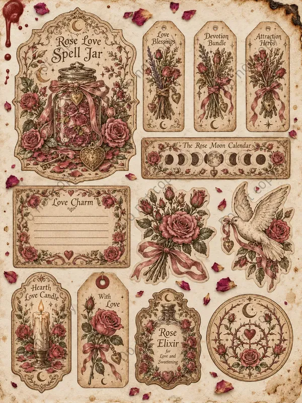 Hedge Witch Ephemera Sheets