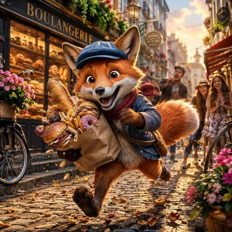 Whimsical Animal Food Heists