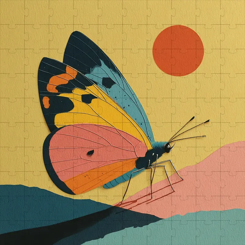 Risograph Retro Muted Print Posters