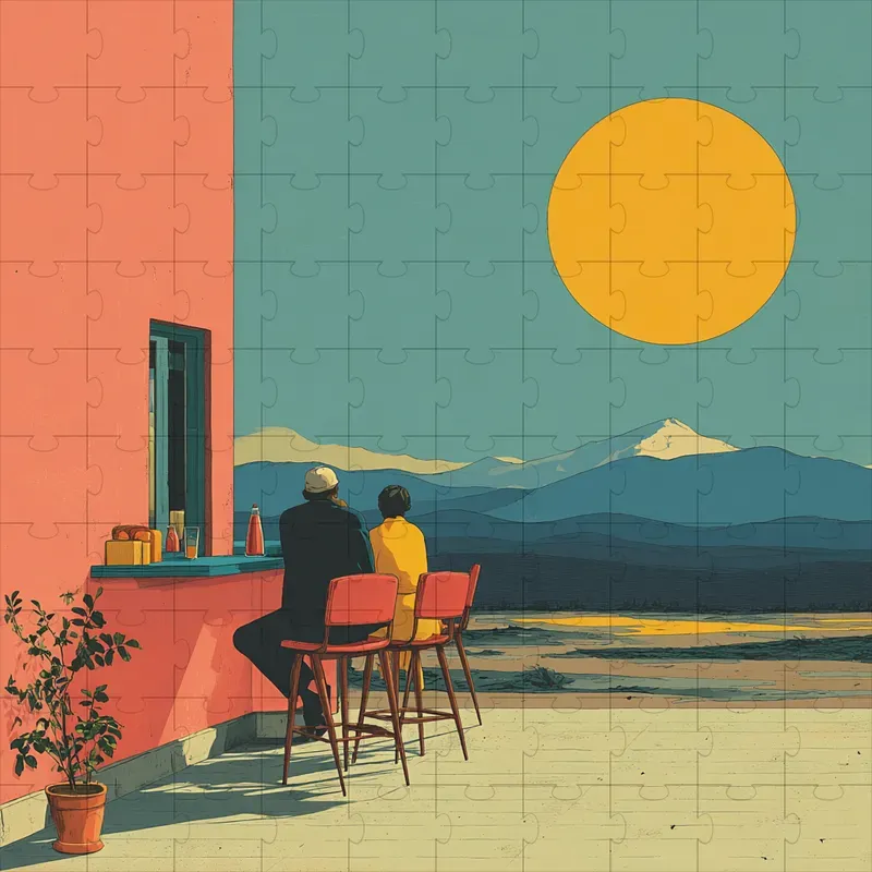 Risograph Retro Muted Print Posters