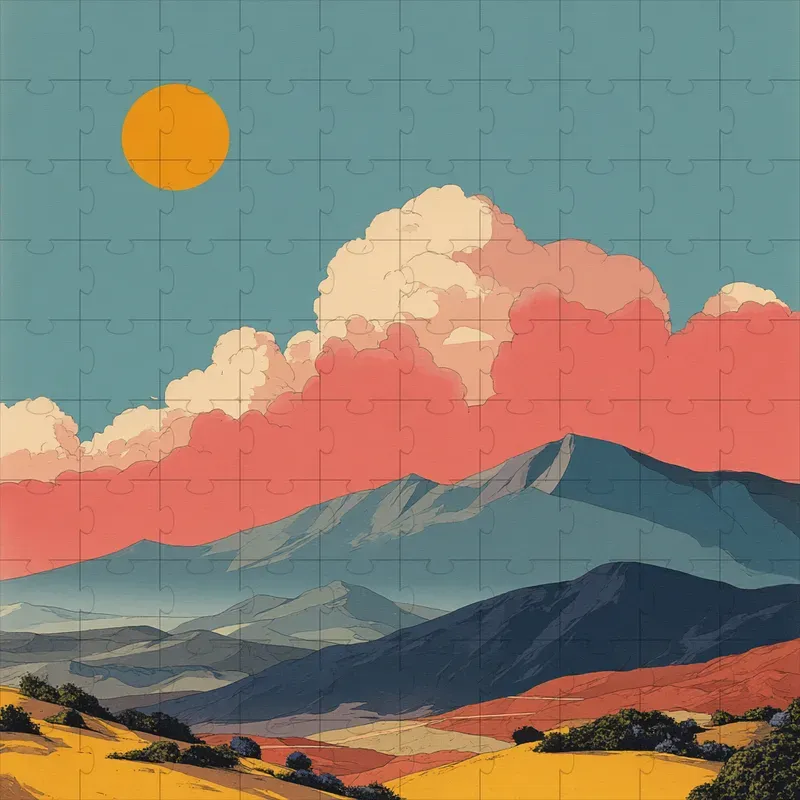 Risograph Retro Muted Print Posters