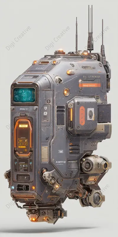 Futuristic Concept Art For Tech Scifi