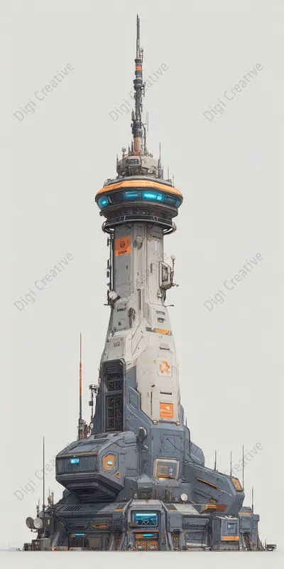 Futuristic Concept Art For Tech Scifi