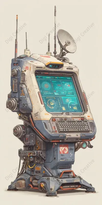 Futuristic Concept Art For Tech Scifi