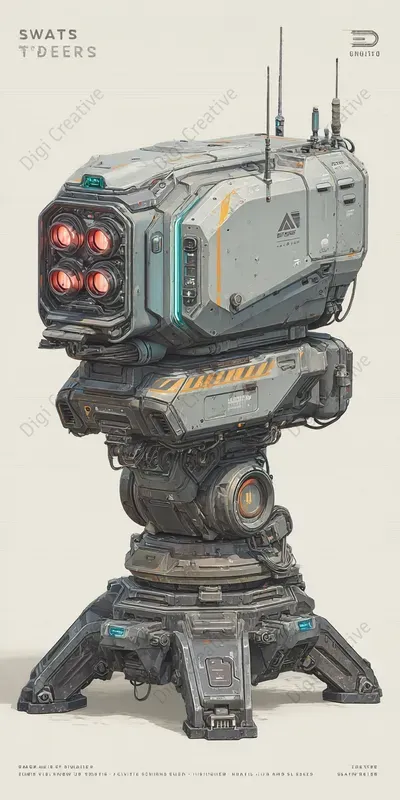 Futuristic Concept Art For Tech Scifi