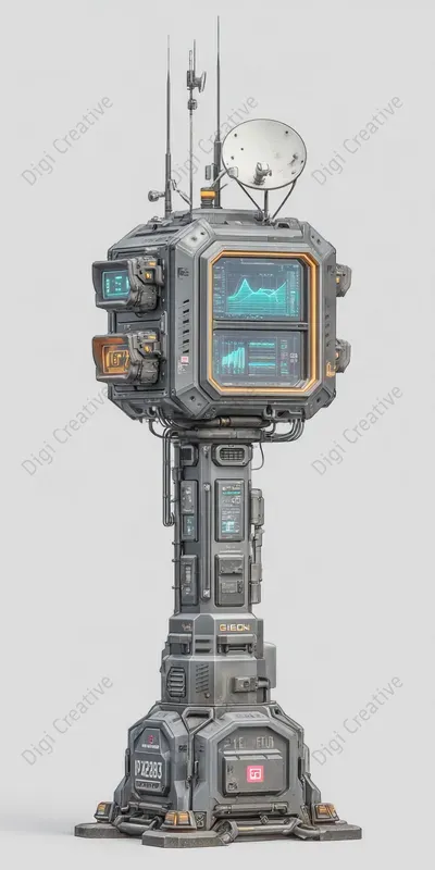 Futuristic Concept Art For Tech Scifi