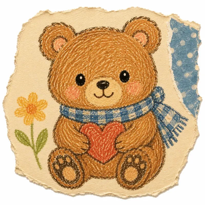 Cute Animal Crayon Ephemera Generator