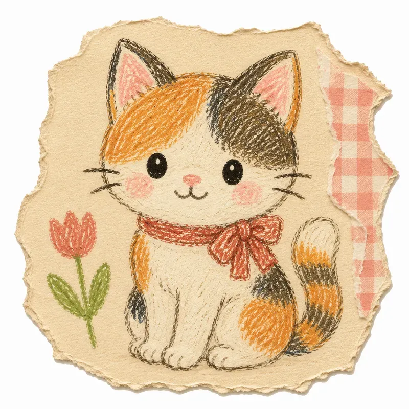 Cute Animal Crayon Ephemera Generator
