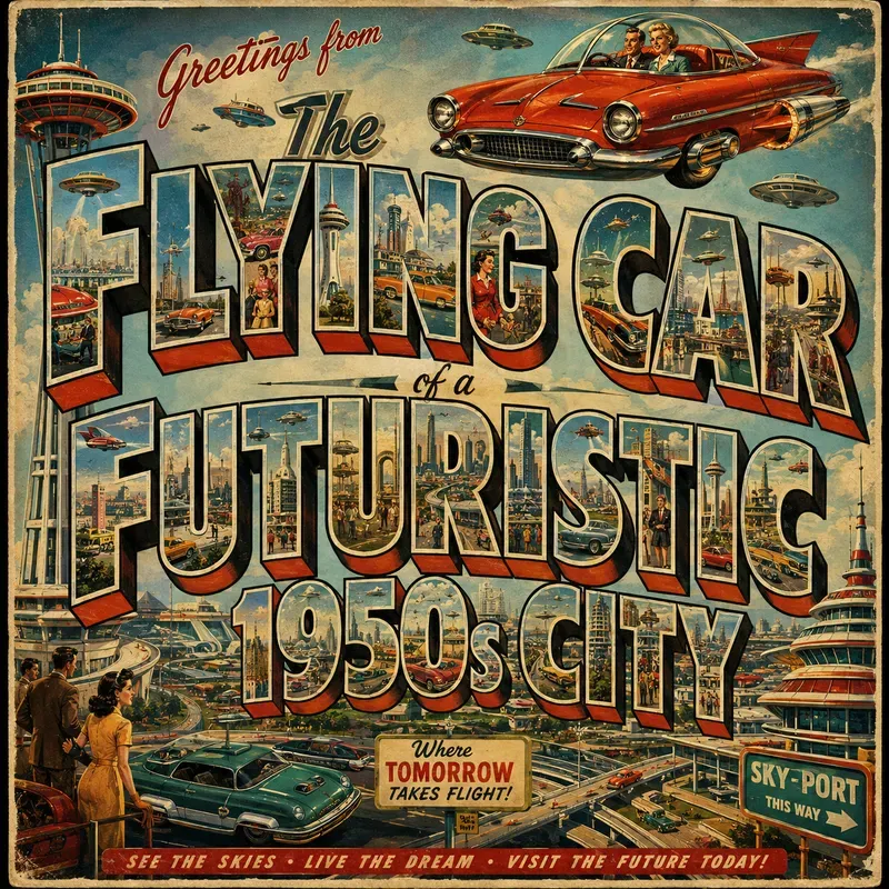 Vintage Illustrated Travel Letterings
