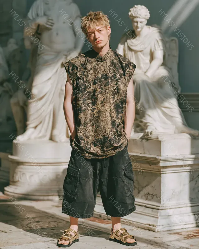 Baroque Menswear Editorial Marble Museums