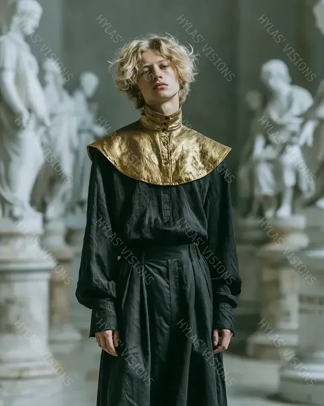 Baroque Menswear Editorial Marble Museums