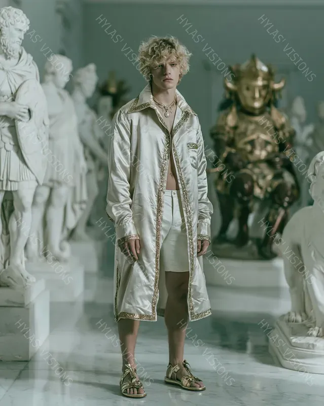 Baroque Menswear Editorial Marble Museums