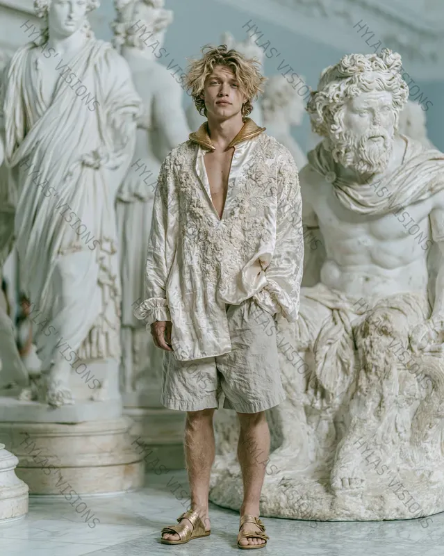 Baroque Menswear Editorial Marble Museums