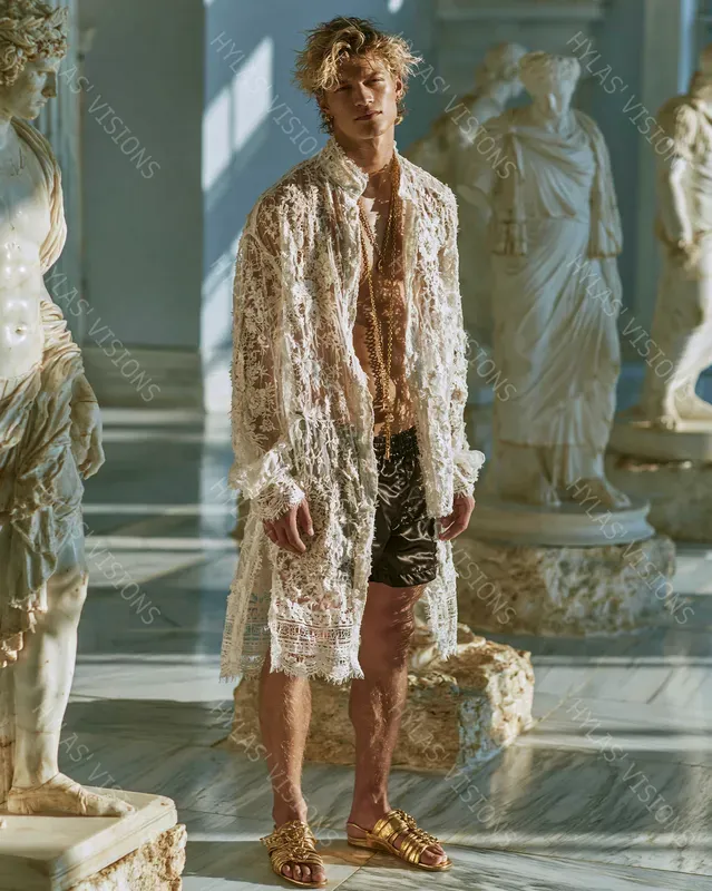 Baroque Menswear Editorial Marble Museums