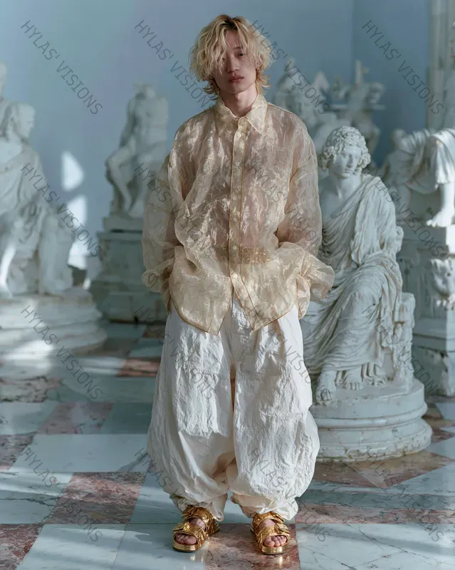 Baroque Menswear Editorial Marble Museums