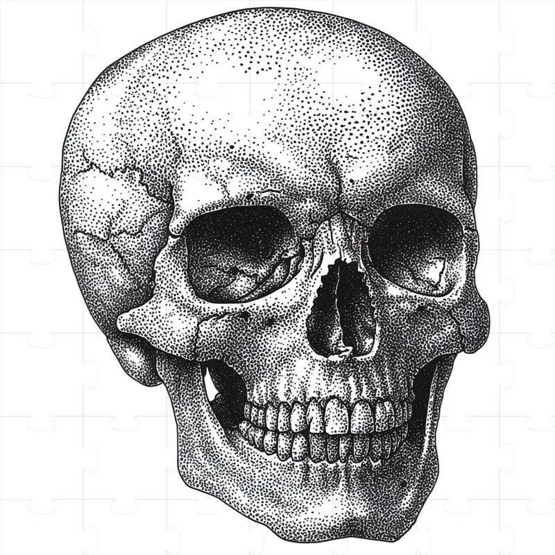 Stippling Art Monochromatic Designs