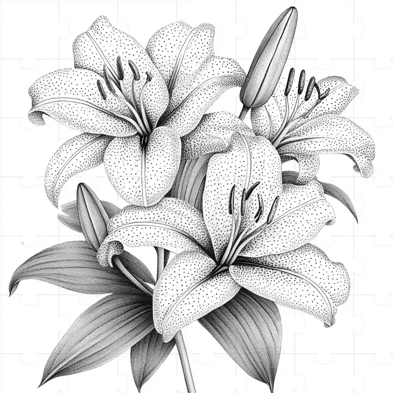Stippling Art Monochromatic Designs