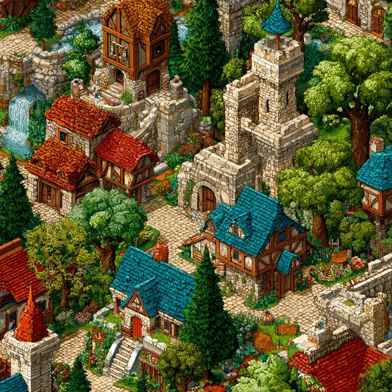 Pixel Art Scene Generators Customizable