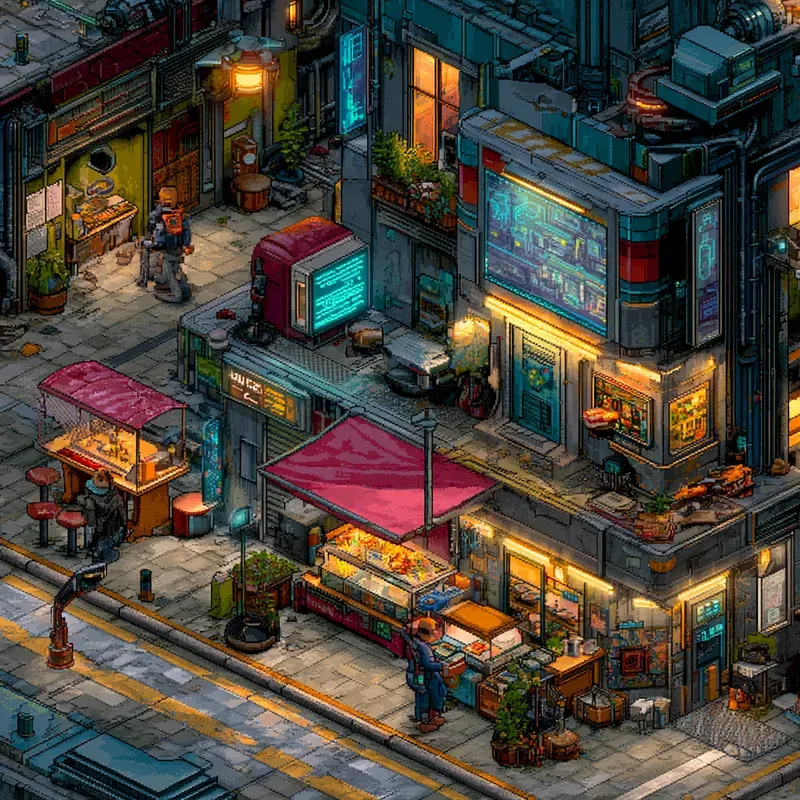 Pixel Art Scene Generators Customizable