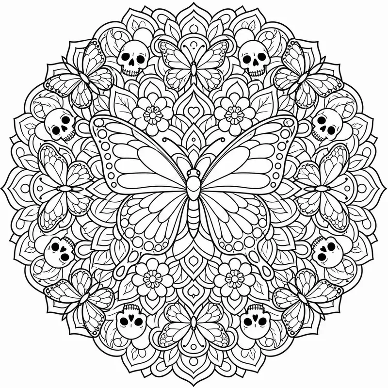 Animal Mandala Coloring Beginner Art