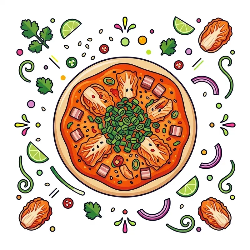 Modern Vector Fusion Street Food Icons