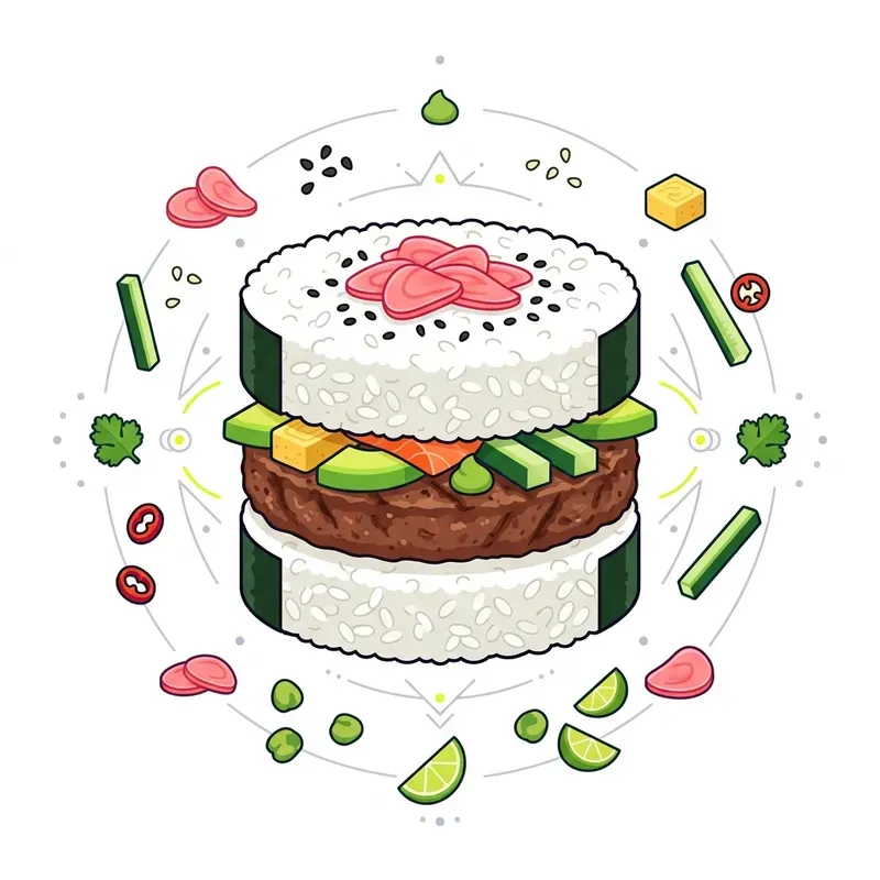 Modern Vector Fusion Street Food Icons