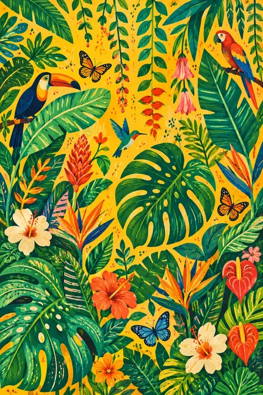 Whimsical Botanical Art