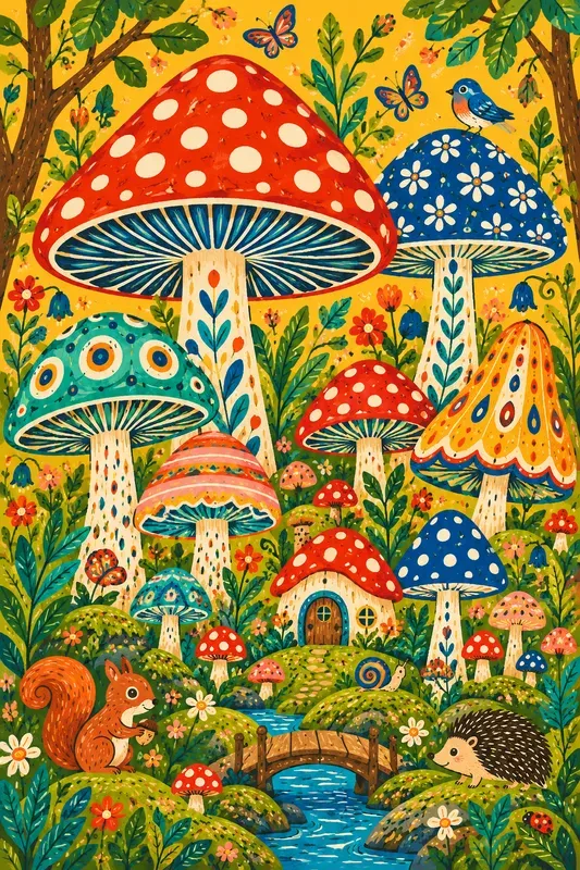 Whimsical Botanical Art