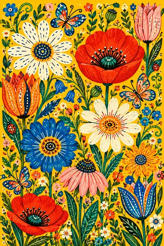 Whimsical Botanical Art
