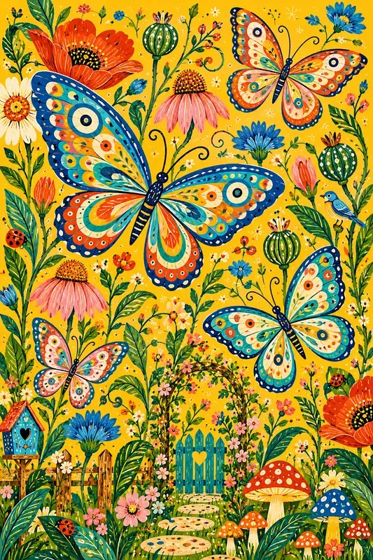 Whimsical Botanical Art