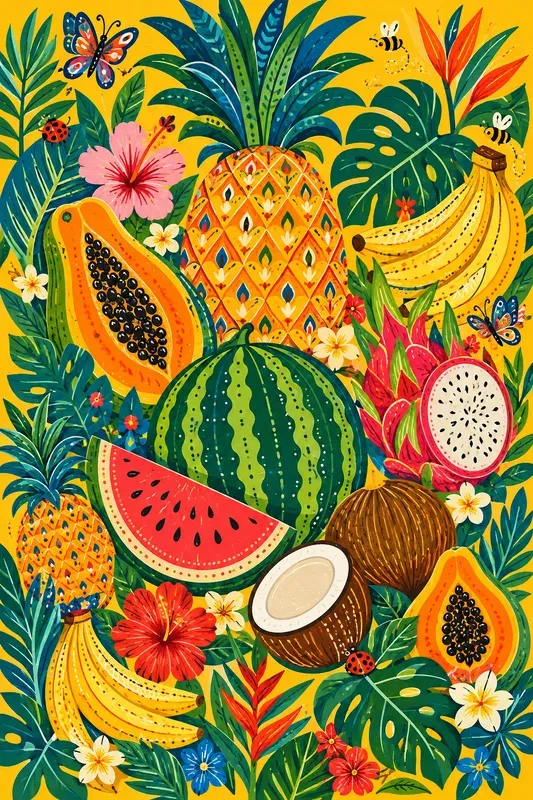 Whimsical Botanical Art