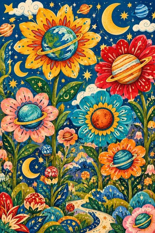 Whimsical Botanical Art