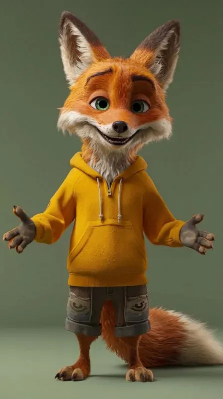 Pixar 3D Animal Presenter Green Screens