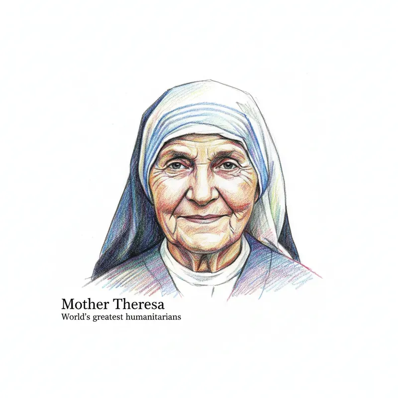 Colored Pencil Sketch Style Iconic Women