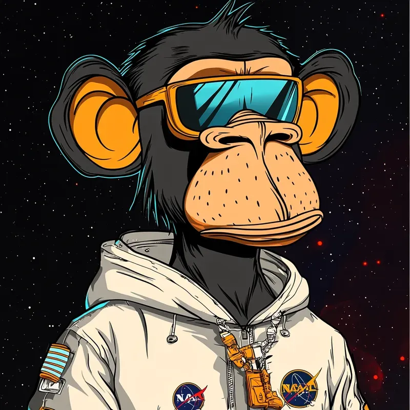 Cartoon Monkey NFT Design