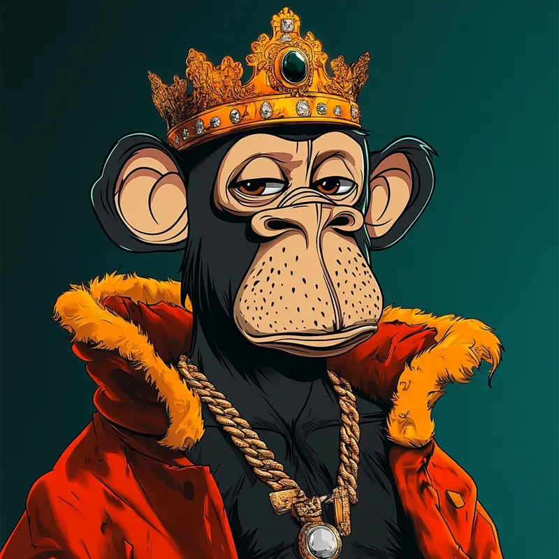 Cartoon Monkey NFT Design