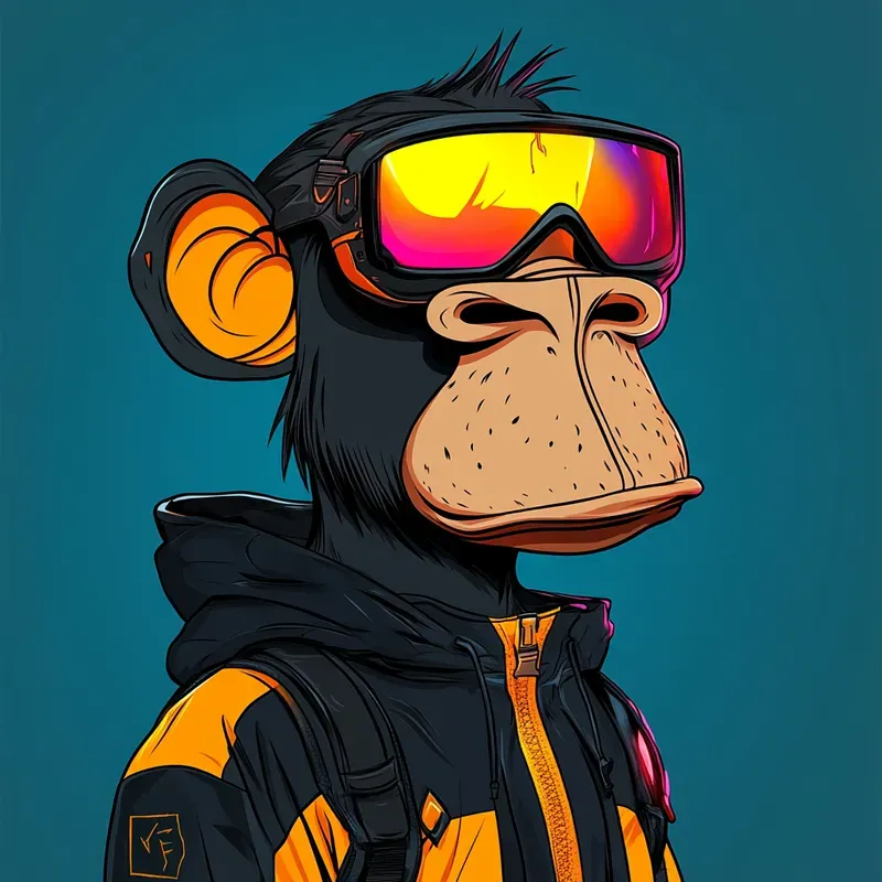Cartoon Monkey NFT Design