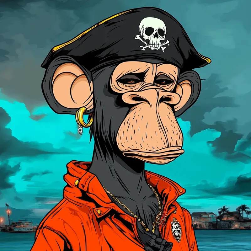 Cartoon Monkey NFT Design