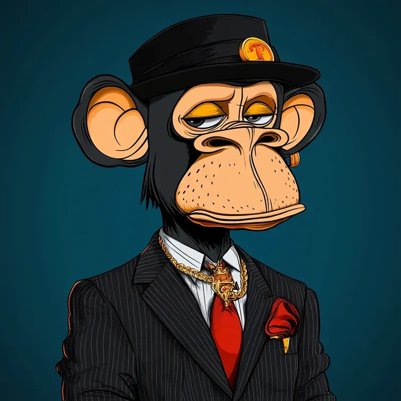 Cartoon Monkey NFT Design