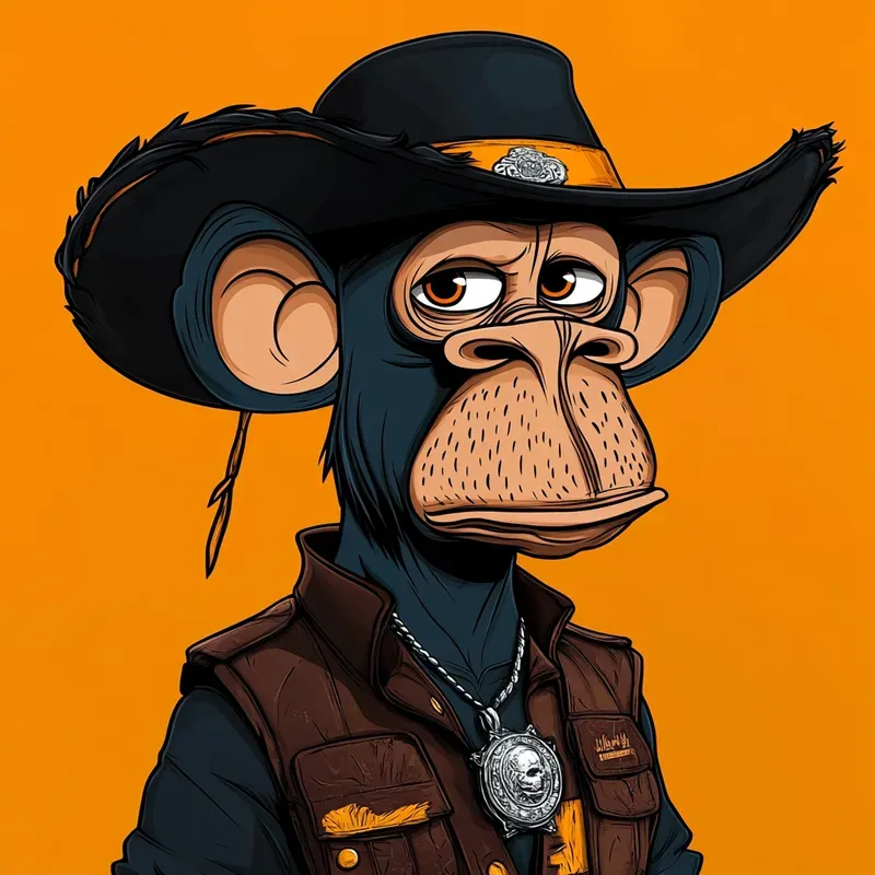 Cartoon Monkey NFT Design