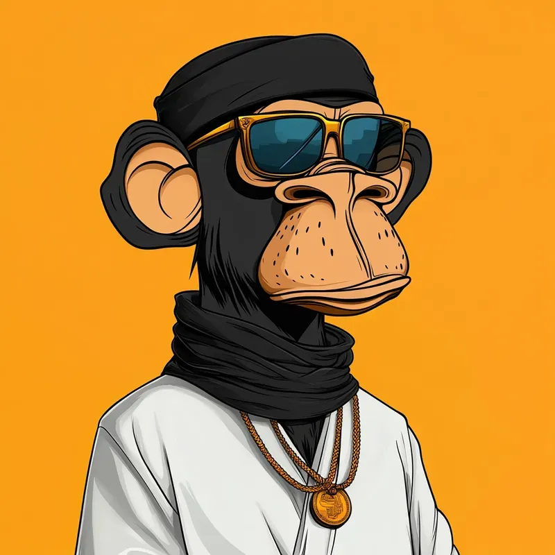 Cartoon Monkey NFT Design