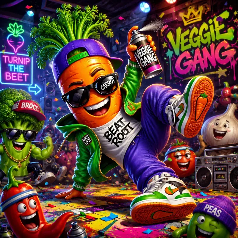 Funky Fruit Party Mascots