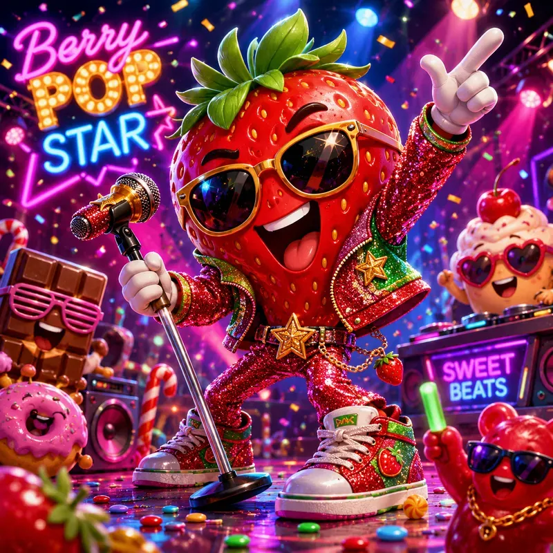 Funky Fruit Party Mascots
