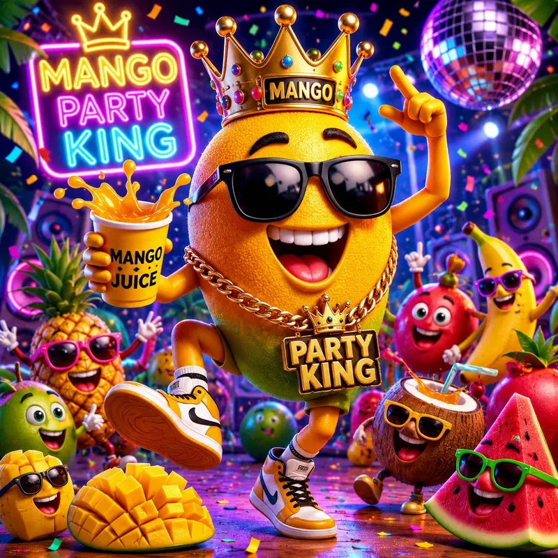 Funky Fruit Party Mascots