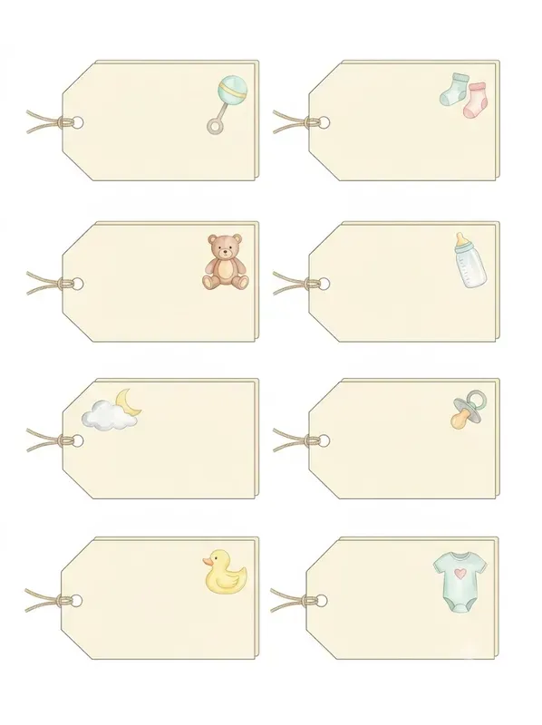 Watercolor Gift Tag Sheets